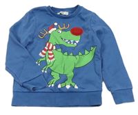Modrá mikina s dinosaurom C&A