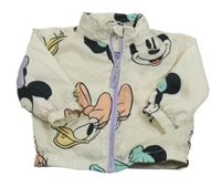 Krémová šušťáková lehce zateplená bunda s Minnie a přáteli H&M