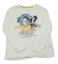 Smotanové tričko s orelom a kompasem Lupilu