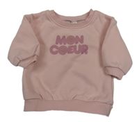 Ružová mikina s nápisom Orchestra