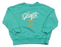 Zelená oversize mikina s nápisom Matalan