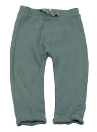 Tmavozelené baggy tepláky Tu