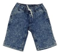 Modré teplákové riflové kraťasy Kiki&Koko