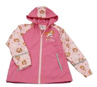 Růžová nepromokavá lehce zateplená bunda se Skye a kapucí Nickelodeon