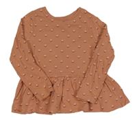 Starorůžové květované triko George