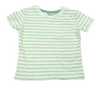 Bielo-zelené pruhované tričko Impidimpi