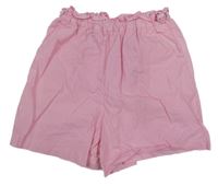 Ružové plátenné kraťasy Zara