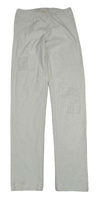 Bílé tregíny s madeirou H&M