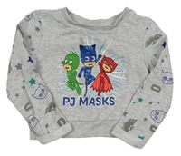 Sivá mikina s PJ masks