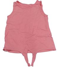 Ružový crop top so zavazováním George