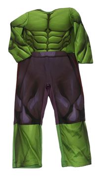 Kostým - Zeleno-šedý vycpaný overal - HULK - MARVEL
