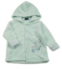 Mintová plyšová prepínaci mikina s kapucňou Lupilu