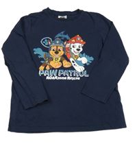 Tmavomodré tričko s Tlapkovou patrolou Nickelodeon
