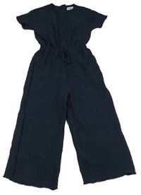 Tmavomodrá vzorovaný nohavicový overal Lily & Dan