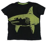 Čierne tričko so žralokom Nutmeg