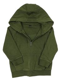 Khaki prepínaci mikina s kapucňou F&F
