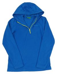 Modrá fleecová funkční mikina s kapucí Mountain Warehouse
