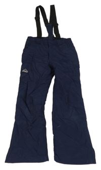 Tmavomodré šusťákové laclové funkční oteplovačky McKinley