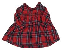 Červeno-tmavomodro-zelené kockované šaty George