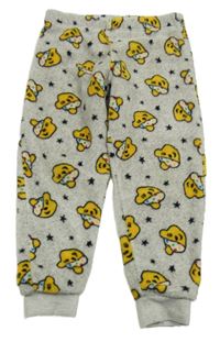 Šedé plyšové tepláky - Pusley George