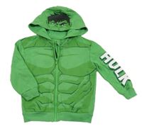 Zelená propínací mikina s kapucí - Hulk George