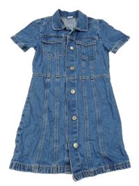 Modré riflové šaty Next