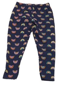 Tmavomodré legíny s duhami Kids