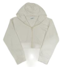 Biela prepínaci crop mikina s kapucňou Primark