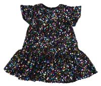 Černo-barevné šaty s flitry Dunnes Stores