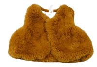 Medová kožušinová podšitá vesta Orchestra