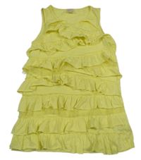 Žlutý top s volánky Zara