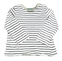 Bielo-čierne pruhované tričko Nutmeg