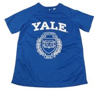 Tmavomodré športové tričko s nápismi a číslom H&M