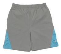Sivo-modré športové kraťasy Primark