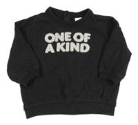 Antracitová mikina s nápisom H&M