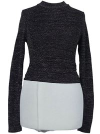 Dámské černo-růžové třpytivé crop triko New Look 