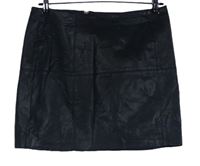 Dámska čierna koženková sukňa River Island