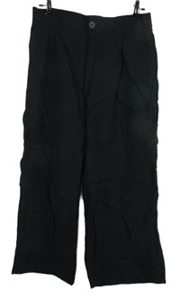 Dámske čierne culottes nohavice Stradivarius