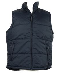 Pánská tmavomodrá šusťáková zateplená vesta 