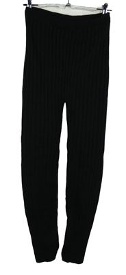 Dámské černé pletené kamaše