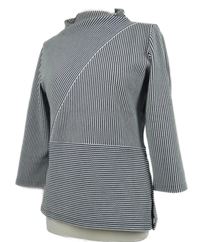 Dámska čierno-biela vzorovaná mikina Someday