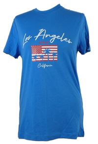 Pánske modré tričko s vlajkou Primark