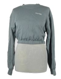 Nové - Dámska sivá crop mikina s potlačou H&M