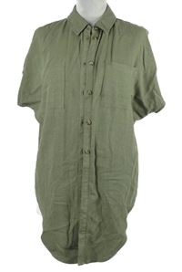 Dámská khaki halenková tunika Pieces 