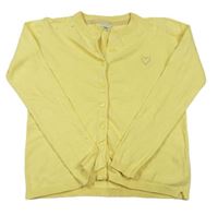 Žltý prepínaci sveter so srdiečkom Vertbaudet