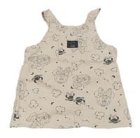 Svetloružové rifľové šaty s Minnie zn. Disney