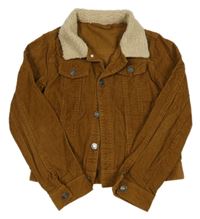 Hnedá menšestrová bunda