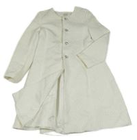 Bílý květinový podšitý kabát Monsoon