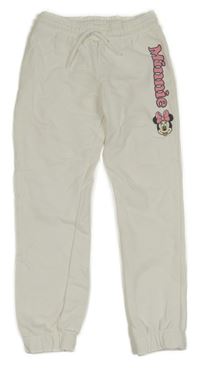 Bílé tepláky s Minnie Disney