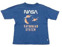 Tmavomodré tričko s potiskem Nasa GAP